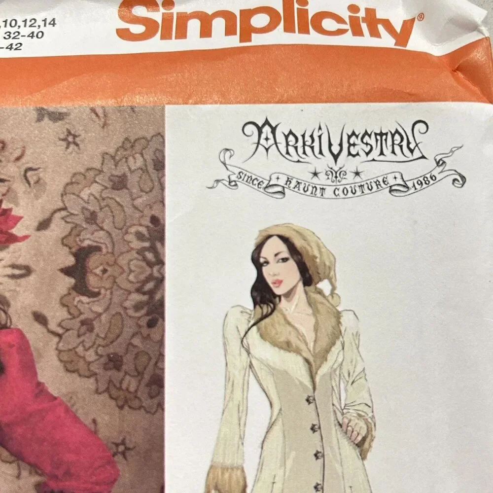 Simplicity Sewing Pattern 1732 Steampunk Victorian Jacket Costume Cosplay 6-14